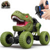 Picture of Remote Control Dinosaur Car for Kids Boys, 2.4Ghz All Terrain Remote Control Dinosaur Truck with Light, Rechargeable 4WD Off Road RC Car Toys for Kids 3 4 5 6 7 8-12 Year Old Boys Girls Birthday Gift