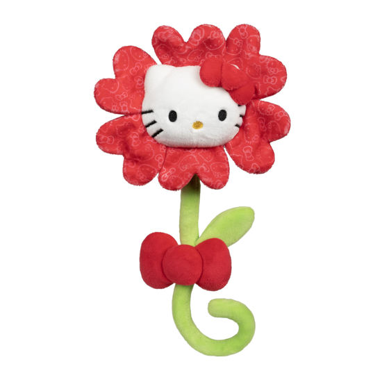 Picture of Hello Kitty and Friends 14-inch Hello Kitty Red Plush Valentine Flower with a Bendable Stem - Giftable Packaging - Officially Licensed - Ages 6+