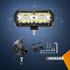 Picture of Nilight LED Pods 2Pcs 6.5 Inch 120W Triple Row Light Bar Flood Spot Combo 12000LM Driving Fog Off Road Lighting for Trucks Pickup Golf Cart SUV ATV UTV 4x4 Van Camper Boat