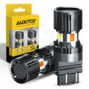 Picture of AUXITO Latest CANBUS 3157 Switchback LED Bulbs 3057 3457 4157 Dual Color Amber/White Anti Hyper Flash Built-in Resistor Error Free Turn Signal Lights and DRL/Parking Lights, Pack of 2