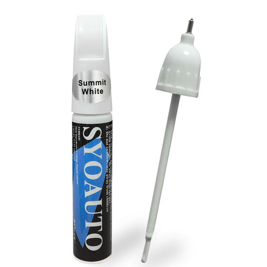 Picture of SYOAUTO Summit White GAZ Touch Up Paint Fit for Chevrolet Auto Touch up Paint Scratch Repair Automotive Paint Scratch Remover 2 in 1 Summit White