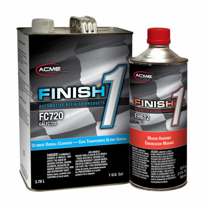 Picture of SHERWIN WILLIAMS Finish 1 Automotive Refinish Ultimate Overall Clearcoat (FC720), 1 Gallon | Medium Universal Hardener (FH612), 1 Quart Included