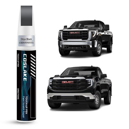 Picture of COSLAKE Car Touch Up Paint(Onyx Black(GBA/WA8555)) for GMC, Car Paint Scratch Repair Kit, Quick & Easy Solution to Repair, 2 in 1 Scratch Remover Pen with Color-Matched