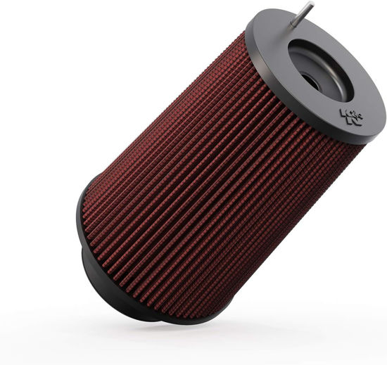 Picture of K&N High-Flow Original Lifetime Universal Clamp-On Air Filter: Performance, Premium, Washable: Flange Diameter: 4 In, Filter Height: 9.5 In, Flange Length: 1.6875 In, Shape: Round Tapered, RC-4780