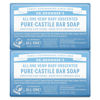 Picture of Dr. Bronner's Pure-Castile Baby Unscented Bar Soap - Made with Regenerative Organic Certified Oils - For Face, Hand, Hair Gentle on Sensitive Skin- Bar Soap for Men & Women -2 pack, 10oz