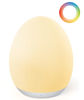 Picture of JolyWell Night Light for Kids, Egg Light for Nursery with 7 RGB Colors Changeable & Stepless Dimming, Rechargeable Tap Light with 1h Timer & Touch Control, Portable Night Light for Babies BPA Free
