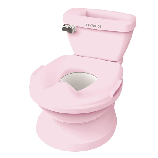 Picture of Summer Infant by Ingenuity My Size Potty Pro in Pink, Toddler Potty Training Toilet, Lifelike Flushing Sound, for Ages 18 Months+, Up to 50 Pounds