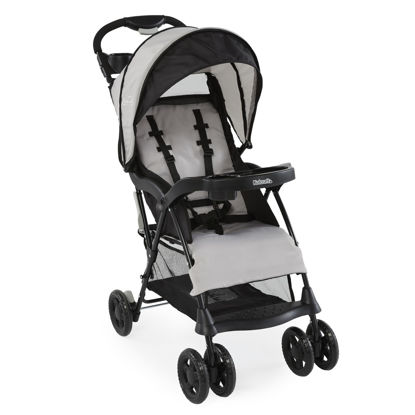 Picture of Kolcraft Cloud Plus Lightweight Baby & Toddler Umbrella Stroller with Large Storage Basket and Canopy, Reclining Seat, Child and Parent Trays, Compact Easy Fold for Travel - Slate Gray