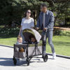 Picture of Jeep Sport All-Terrain Stroller Wagon by Delta Children - Includes Canopy, Parent Organizer, Adjustable Handlebar, Snack Tray & Cup Holders, Grey/Olive Green
