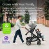 Picture of UPPAbaby RumbleSeat V3 Second Lower Seat - Compatible with Vista V2 and Vista V3 - All-Weather Seat + Magnetic Buckle - Adapters Included - Jake (Charcoal/Carbon Frame/Black Leather)