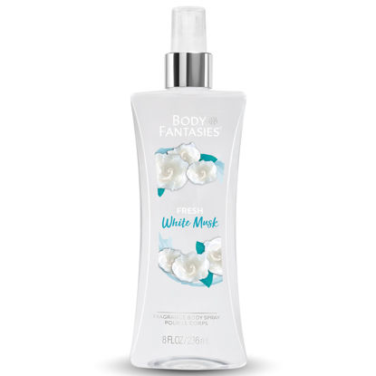 Picture of Body Fantasies Signature Fragrance Body Spray, Fresh White Musk, 8 Fluid Ounce