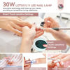 Picture of SAVILAND Intellisense Nail Lamp-30W Gel X Lamp Mini Cordless Nail Lamp for Gel Nail Polish, Rechargeable LED Flash Cure Lamp Gel Nails Quick Drying Goosenecks U V Lamp for Nail Salon Home DIY Manicure