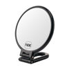 Picture of BOOMIBOO 1X/10X Magnifying Handheld Mirror Double Sided, Foldable Travel Makeup Mirror, Adjustable Rotation Pedestal Hand/Hanging/Desk Vanity Mirror-Black