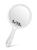 Picture of Macaki Hand Mirror, Double-Sided 1X/15X Magnifying Mirror with Handle, Acrylic, 8.3" L x 4.5" W, Clear, Pack of 1