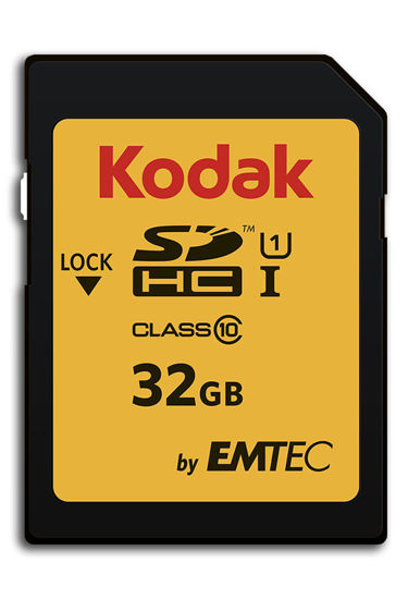 Picture of KODAK Premium Memory Card 32GB, 85MB/s Read Speed, 25MB/s Write Speed for Full HD Video and High-Resolution Pictures, Compatible with SDHC Standard - EKMSD32GHC10K