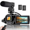 Picture of Video Camera YouTube Vlogging Camera Recorder FHD 1080P 24.0MP 3.0 Inch 270 Degree Rotation Screen 16X Digital Zoom Camcorder with Microphone,Remote Control and 2 Batteries