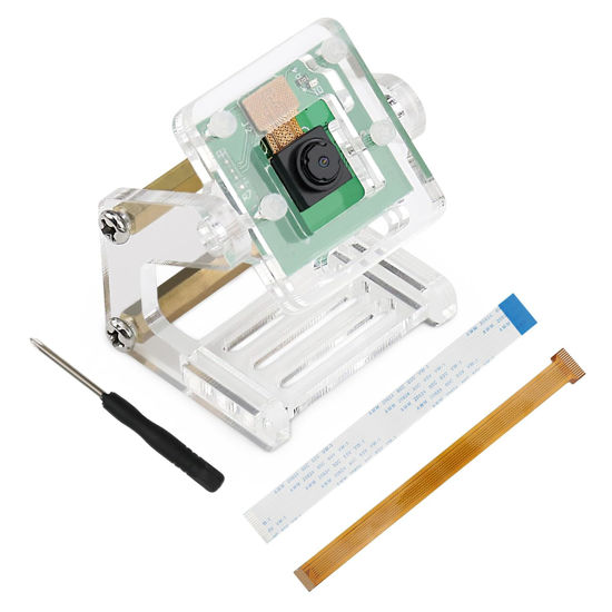 Picture of FREENOVE 5MP Camera for Raspberry Pi 5 4 B 3 B+ A+ Zero 2 W with Adjustable Holder and Ribbon Cable, 62° Viewing Angle, 1080P 720P Output