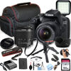 Picture of Canon EOS 2000D / Rebel T7 DSLR Camera w/EF-S 18-55mm F/3.5-5.6 Zoom Lens + 64GB Memory, LED Video Light, Case, Gripster Tripod, and More (Essential Bundle) (Renewed)