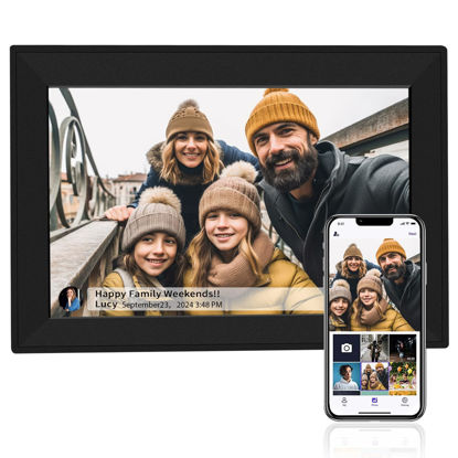 Picture of Jazeyeah WiFi Digital Picture Frame, 10.1 Inch Smart Digital Photo Frame with1280 * 800 HD IPS Touch Screen,Share Photos/Videos Instantly via App from Anywhere
