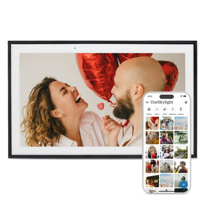 Picture of Skylight Digital Picture Frame - WiFi Enabled with Load from Phone Capability, Touch Screen Digital Photo Frame Display - Customizable Gift for Friends and Family - 15 Inch Black