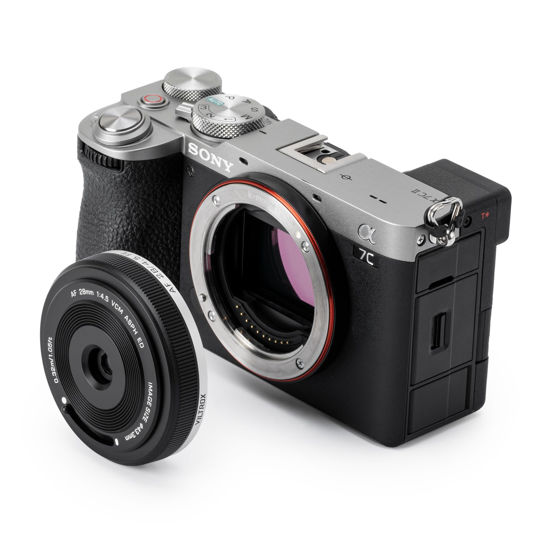 Picture of VILTROX 28mm f4.5 Pancake Lens for Sony E, Auto Focus 28mm f/4.5 FE Chips-Size Ultra-Thin Full Frame Lens for Sony E Mount
