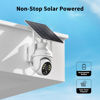 Picture of SEHMUA 2K Solar Security Cameras Wireless Outdoor, 2 Pack 360° View Pan/Tilt WiFi Security Camera Outside with Color Night Vision,Easy to Install, PIR Alarm, 2-Way Audio