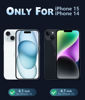 Picture of FNTCASE for iPhone 15 Case Matte: for iPhone 14 Case Magnetic Frosted Translucent Slim Shockproof Cell Phone Cover | Military Grade Protection Drop Proof Tough Protective Cases - 6.1 inch Black