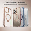Picture of CASEKOO Desert Titanium for iPhone 16 Pro Max Case with 360° Spin Magnetic Stand [Compatible with Magsafe][16FT Military Protection] Polished for iPhone 16 ProMax Case with Stand Ring 6.9'', Rose Gold