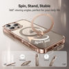 Picture of CASEKOO Desert Titanium for iPhone 16 Pro Max Case with 360° Spin Magnetic Stand [Compatible with Magsafe][16FT Military Protection] Polished for iPhone 16 ProMax Case with Stand Ring 6.9'', Rose Gold