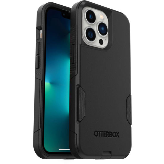 Picture of OtterBox iPhone 13 Pro (ONLY) Commuter Series Case - Black, Slim & Tough, Pocket-Friendly, with Port Protection
