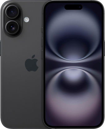 Picture of Apple iPhone 16, US Version, 128GB, Black - Unlocked (Renewed)