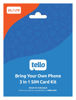 Picture of Tello Mobile - US Prepaid SIM Card (3 in 1) | Bring Your Own Phone Kit | Phone Plans Starting at $5/mo up to $25/mo | Nation-Wide 4G LTE/5G Coverage