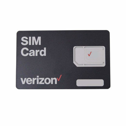 Picture of Verizon Wireless 4G LTE SIM Card - All 3 Sizes (3-in-1), Nano/Micro/Standard Sizes (4FF / 3FF / 2FF)