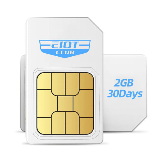 Picture of EIOTCLUB Prepaid SIM Card | 2GB 30-Day 4G LTE - USA Compatible with Nationwide Networks for Unlocked IoT Device(NOT for Voice/Text Service. for Data Use Only) (1 Pack)