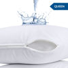 Picture of Utopia Bedding Waterproof Pillow Protectors Zippered (2 Pack, White) Queen Size, Zippered Pillowcases, Bed Bug Proof Pillow Encasement Covers 20 x 28 Inches