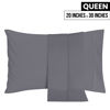 Picture of Utopia Bedding Queen Pillow Cases - 2 Pack - Envelope Closure - Soft Brushed Microfiber Fabric - Shrinkage and Fade Resistant Pillow Covers 20 X 30 Inches (Queen, Grey)