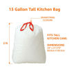 Picture of Amazon Basics - Tall Kitchen Trash Bags, 13 Gallon, 10% Post Consumer Recycled Content, Clean Fresh Scent, 80 Count, Pack of 1