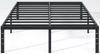 Picture of NEW JETO Metal Bed Frame,Queen Size Bed Frame with Storage Space,Heavy Duty Sturdy Mattress Foundation,Easy Assembly,No Box Spring Needed, Black,14 Inch,Queen