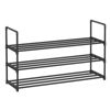 Picture of SONGMICS Shoe Rack, 3 Tier Shoe Organizer, Metal Shoe Storage Shelf for 15 Pairs of Shoes, Easy to Assemble, Entryway, Black ULSA303B02