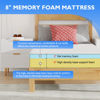 Picture of Base Foam Mattress 8 inch Mattress, CertiPUR-US Certified,Breathable Bed Mattress for Cooler Sleep Supportive & Pressure Relief,Removable Soft Cover,White Twin