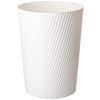 Picture of UUJOLY Small Trash Can Wastebasket Garbage Can Container Bins for Bathrooms, Laundry Room, Kitchens, Offices, Kids Rooms, Dorms (White)
