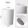 Picture of UUJOLY Small Trash Can Wastebasket Garbage Can Container Bins for Bathrooms, Laundry Room, Kitchens, Offices, Kids Rooms, Dorms (White)