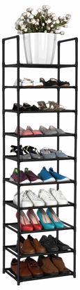 Picture of FIDUCIAL HOME 10 Tiers Shoe Rack 20-25 Pairs Sturdy Shoe Shelf