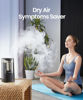 Picture of ROSEKM Humidifiers for Bedroom, Cool Mist Humidifier for Home Plant and Baby Nursery, Quiet Ultrasonic Humidifier with 360° Nozzle, Auto Shut-Off, Filterless, Black