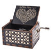 Picture of Can't Help Falling in Love Wood Music Box, Antique Engraved Musical Boxes Case for Love One Wooden Music Box - Gifts for Lover, Boyfriend, Girlfriend, Husband, Wife (BLACK)