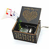 Picture of Can't Help Falling in Love Wood Music Box, Antique Engraved Musical Boxes Case for Love One Wooden Music Box - Gifts for Lover, Boyfriend, Girlfriend, Husband, Wife (BLACK)