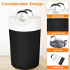 Picture of BlissTotes Laundry Basket, Laundry Hamper, Collapsible Laundry Baskets, Dirty Clothes Hamper, Waterproof with Foam Protected Aluminum Handles for College Dorm, Family 90L (Black)