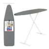 Picture of Ironing Board Full Size; Made in USA by Seymour Home Products (Solid Grey) Bundle Includes Cover + Pad | Iron Board w/Steel T-Legs Adjustable Tabletop up to 35" High; Perforated Top for Steam Flow