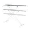 Picture of Ironing Board Full Size; Made in USA by Seymour Home Products (Solid Grey) Bundle Includes Cover + Pad | Iron Board w/Steel T-Legs Adjustable Tabletop up to 35" High; Perforated Top for Steam Flow