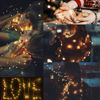 Picture of CYLAPEX 6 Pack Warm White Fairy Lights String Battery Operated Fairy Lights Firefly Lights LED Starry String Lights 3.3ft 20 LEDs Silvery Copper Wire for Christmas DIY Decoration Costume Wedding Party